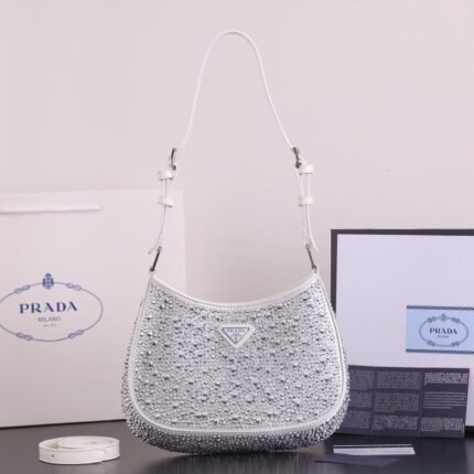 Prada Ss21 Hobo BlingBling 8801 purple size: 22*18*5cm