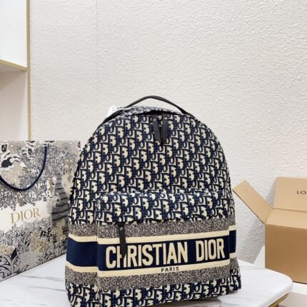 Dior Book Tote backpack blue size: 33*40*12cm