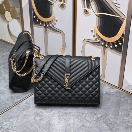 YSL SAINT LAURENT SLP shoulder crossbody bag with gold hardware A1602 size: 31*20*8cm