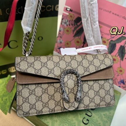 Gucci diamond buckle Dionysian chain bag size:25*13cm