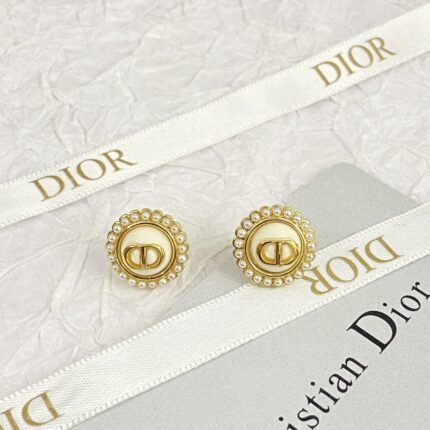 Dior letter earrings, same material, new elegant and elegant earrings, best-selling model (复制)
