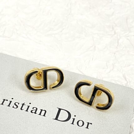 Dior letter earrings, same material, new elegant and elegant earrings, best-selling model (复制)