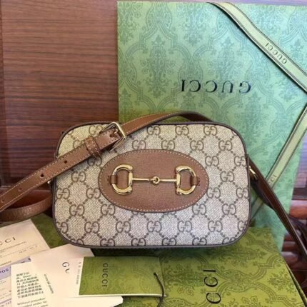 [Original leather] The new series presents the Gucci 760196Horsebit 1955