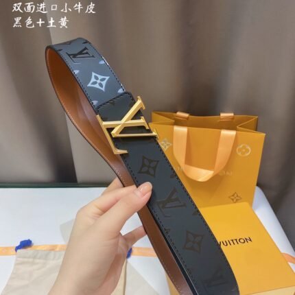 Louis Vuitton belt matching design uses high-quality electroplated hardware