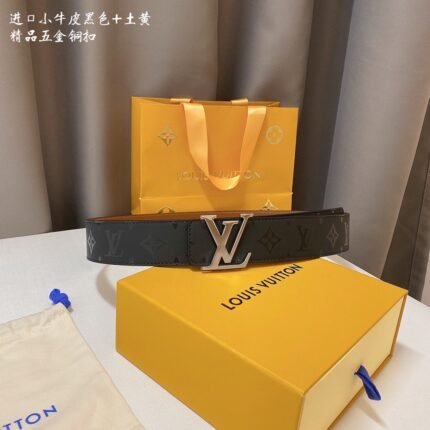 Louis Vuitton belt matching design uses high-quality electroplated hardware
