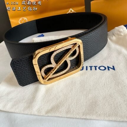 Louis Vuitton belt matching design uses high-quality electroplated hardware