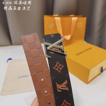 Louis Vuitton belt matching design uses high-quality electroplated hardware