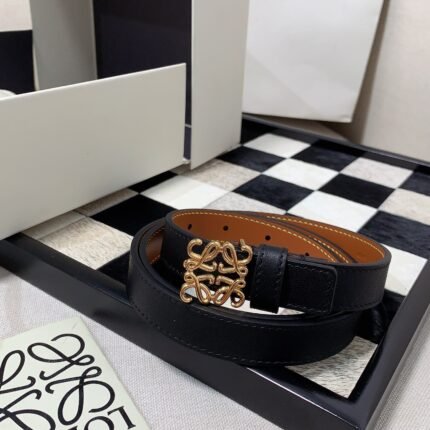 LOEWE slim belt in smooth calfskin with Anagram padlock pin buckle (复制)