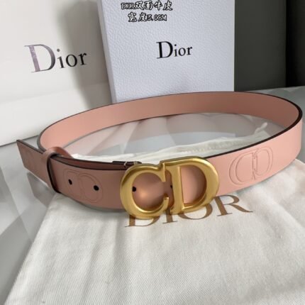 DIOR width 3.0CM, double-sided calfskin, with high-quality copper buckle hardware technology, versatile assembly, comfortable hand feel, a must-have for all seasons