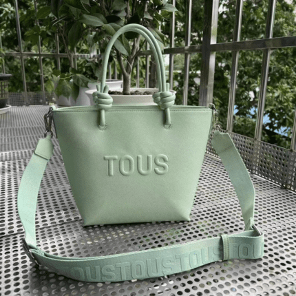 TOUS La Rue Green Synthetic Leather Small Tote Bag