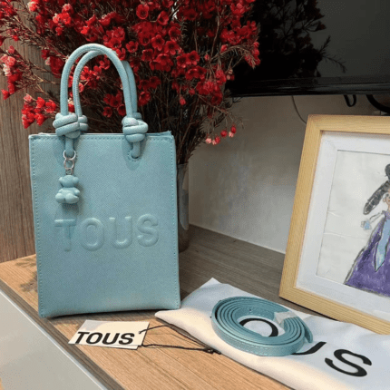 TOUS La Rue light blue synthetic leather popular mini bag