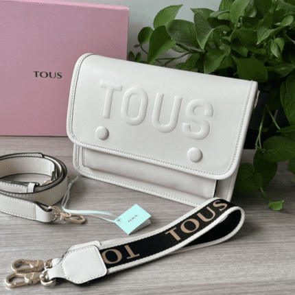 TOUS medium white crossbody shoulder bag