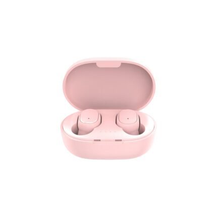 A6S Bluetooth headset, real copper ring speaker, mini, compact, easy to carry, LED light power indicator Pink