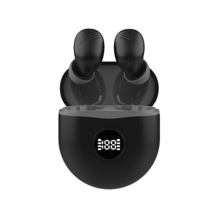 B10 Bluetooth headset, high-definition LED power display, heavy bass, real-time power monitoring, Hifi sound quality,Black