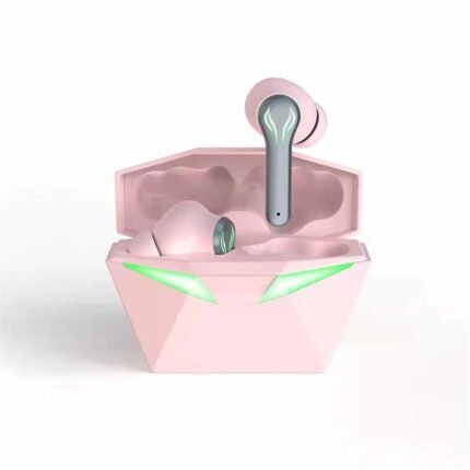 B82 Bluetooth headset, in-ear design, unique Batman appearance design, ultra-low latency, easier game gaming LED indicator Pink