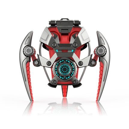 B88 Bluetooth headset with stand. Mecha-powered planet design, showing a sense of technology. Low latency, ENC call noise reduction. Red