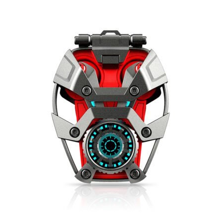 B88 stand-less Bluetooth headset, mecha-powered planet design, full of technology, low latency, ENC call noise reduction, red