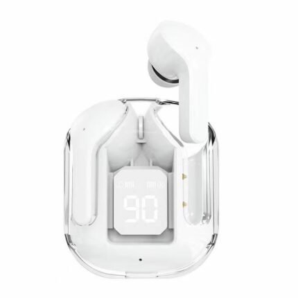 E35 Bluetooth headset, high-definition LED power display, heavy bass, real-time power monitoring, Hifi sound quality, White