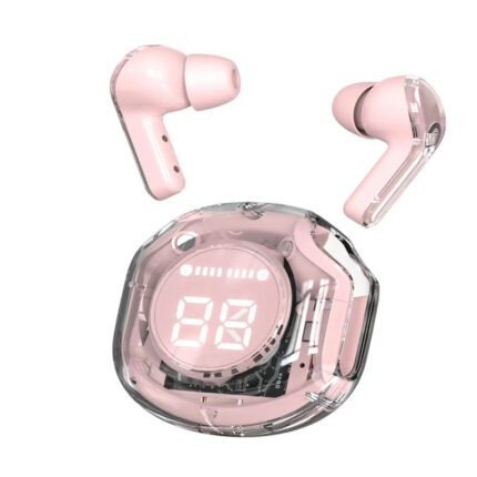 E45 Bluetooth headset, high-definition LED power display, heavy bass, real-time power monitoring, Hifi sound quality,pink