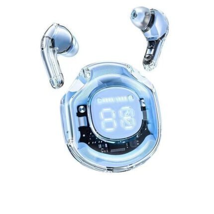 E45 Bluetooth headset, high-definition LED power display, heavy bass, real-time power monitoring, Hifi sound quality,Blue