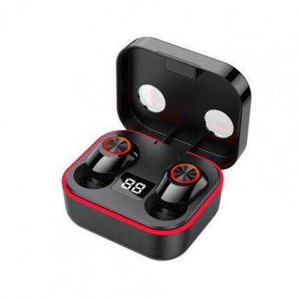 M8 Bluetooth headset, high-definition LED power display, real-time power monitoring, metal texture touch control on the headset,RED