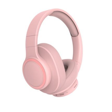 p2960 Bluetooth headset AUX (3.5mm round hole), card, FM, barrier-free link within a transmission distance of 10 meters Pink