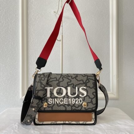 TOUS medium black and beige Audree Kaos Icon crossbody bag