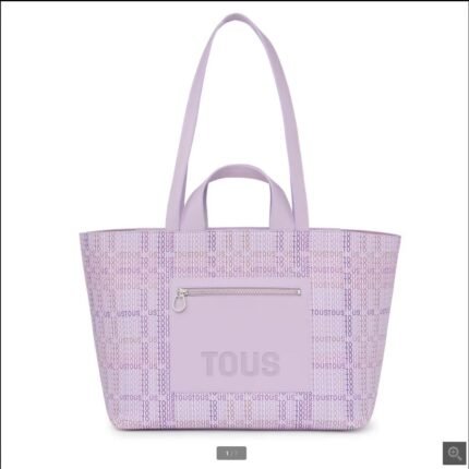 Tous large purple tote bag