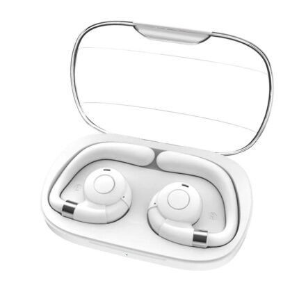 G116 new open-back headphones, high-definition LED power display, real-time power monitoring, air-guided sound technology, White