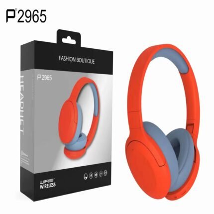 p2965 Bluetooth headset function AUX (3.5mm round hole), card, FM, barrier-free link within a transmission distance of 10 meters orange color