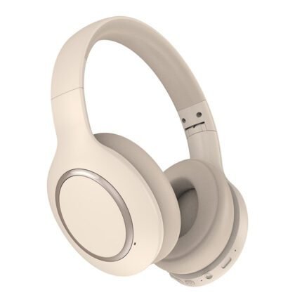 p6066 wireless headset with deep noise reduction AUX (3.5mm round hole), plug-in card, FM, barrier-free link within 10 meters White