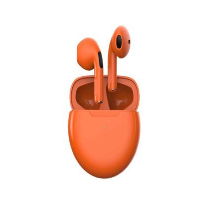 Pro6 wireless Bluetooth headset mini semi-in-ear headset, multiple color options, touch control, easy to understand orange