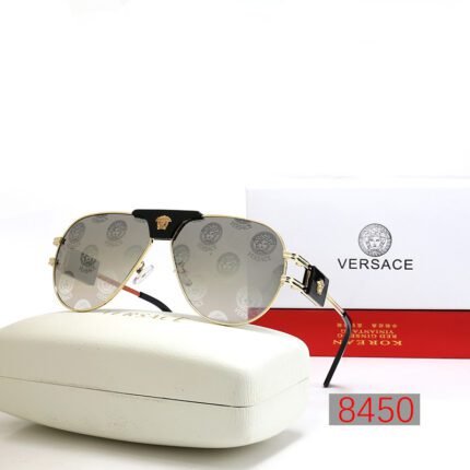 VERSACE Gradient Two tone - Gray Printed Sunglasses