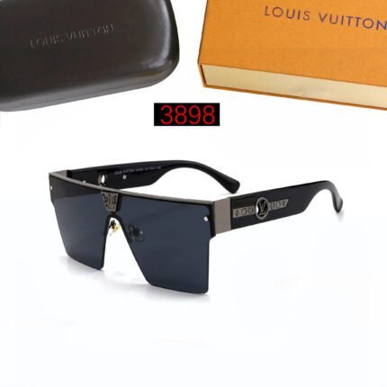 Louis Vuitton all black half frame sunglasses
