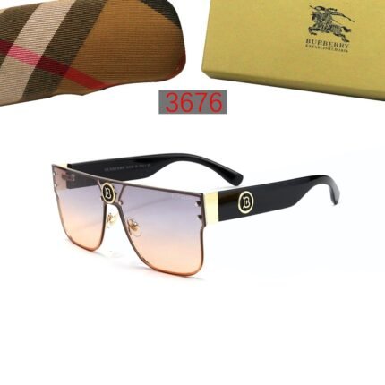 Burberry pink purple gradient logo decoration large sunglasses