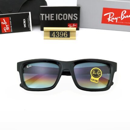 Ray Ban WARREN BIO-BASED Black and Color Lens Sunglasses