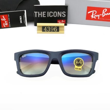 Ray Ban WARREN BIO-BASED navy blue and colored lens sunglasses