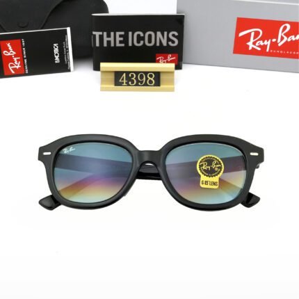 Ray Ban ERIK Black and Color Lens Sunglasses Neutral