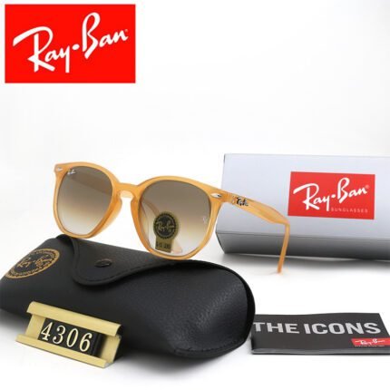 Ray Ban's yellow and brown gradient hexagonal sunglasses are neutral