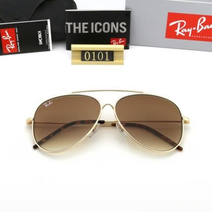Ray Ban gold and brown reverse sunglasses are available for both men and women