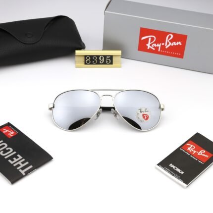 Ray Ban Aviator's New Silver Reflective Sunglasses
