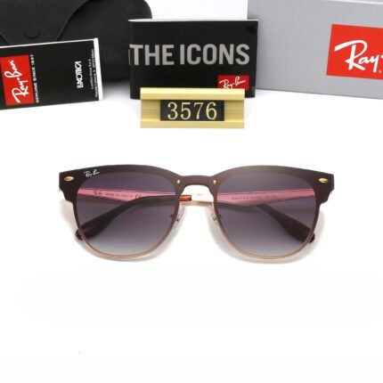 Ray Ban BLAZE CLUBMASTER Purple Sunglasses Unisex