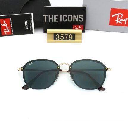 Ray Ban Gold Classic Standard Emerald Matte Sunglasses Unisex