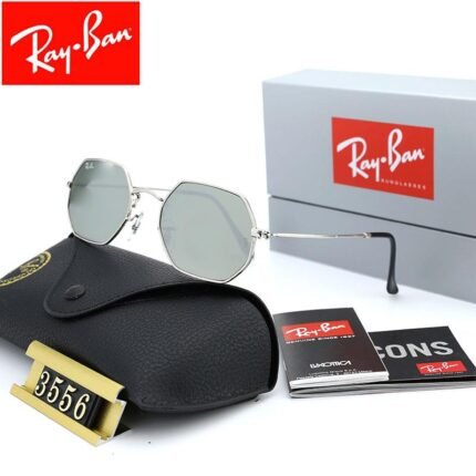 Ray Ban OCTAGONAL CLASSIC Gold and Gray Sunglasses