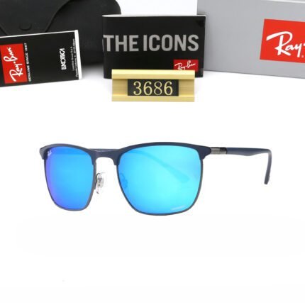 Ray Ban CROMANCE Sky Blue Reflective Neutral Sunglasses