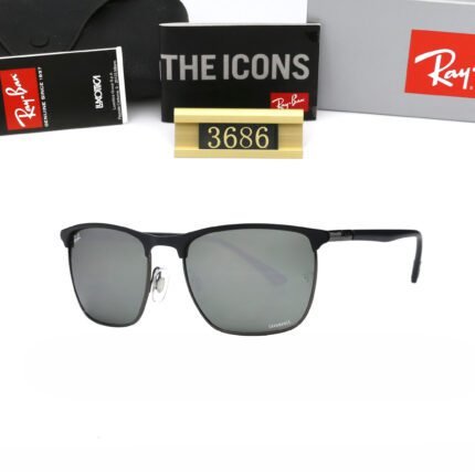 Ray Ban CROMANCE Black and Gray Neutral Sunglasses