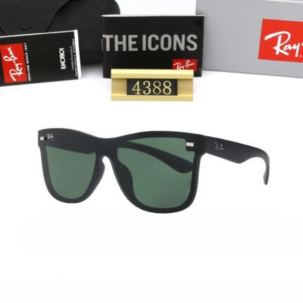 Ray Ban RB4388 Black and Square Eyeglass Frame Sunglasses