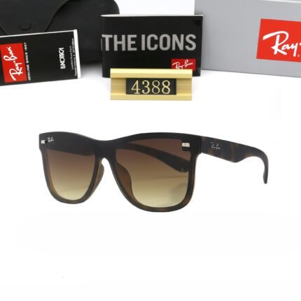 Ray Ban RB4388 Brown Havana Square Eyeglass Frame Sunglasses
