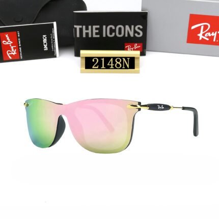 Ray Ban Pink Integrated Polaroid Gradient Polarized Lens Sunglasses for Men and Women