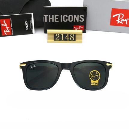 Ray Ban all black matte lenses rectangular frame sunglasses for both men and women